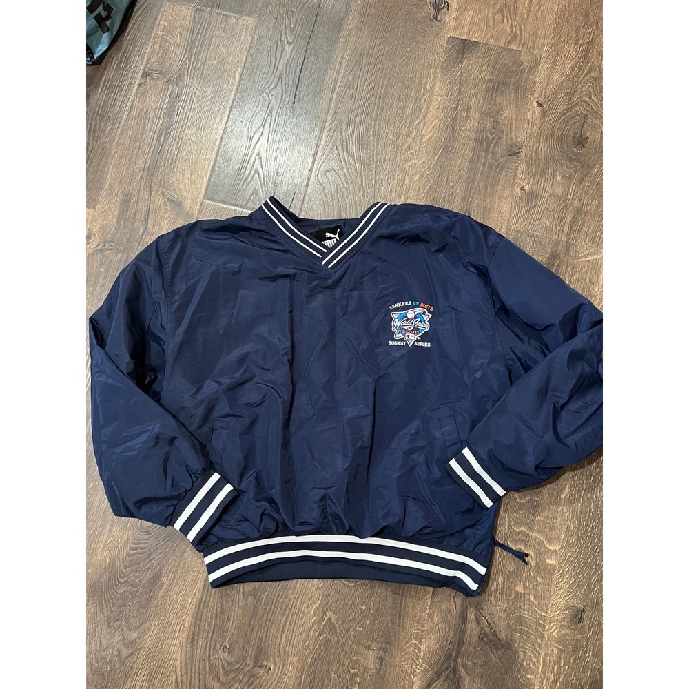 Vintage Puma 2000 Subway Series World Series Yankees vs Mets Windbreaker XL Navy